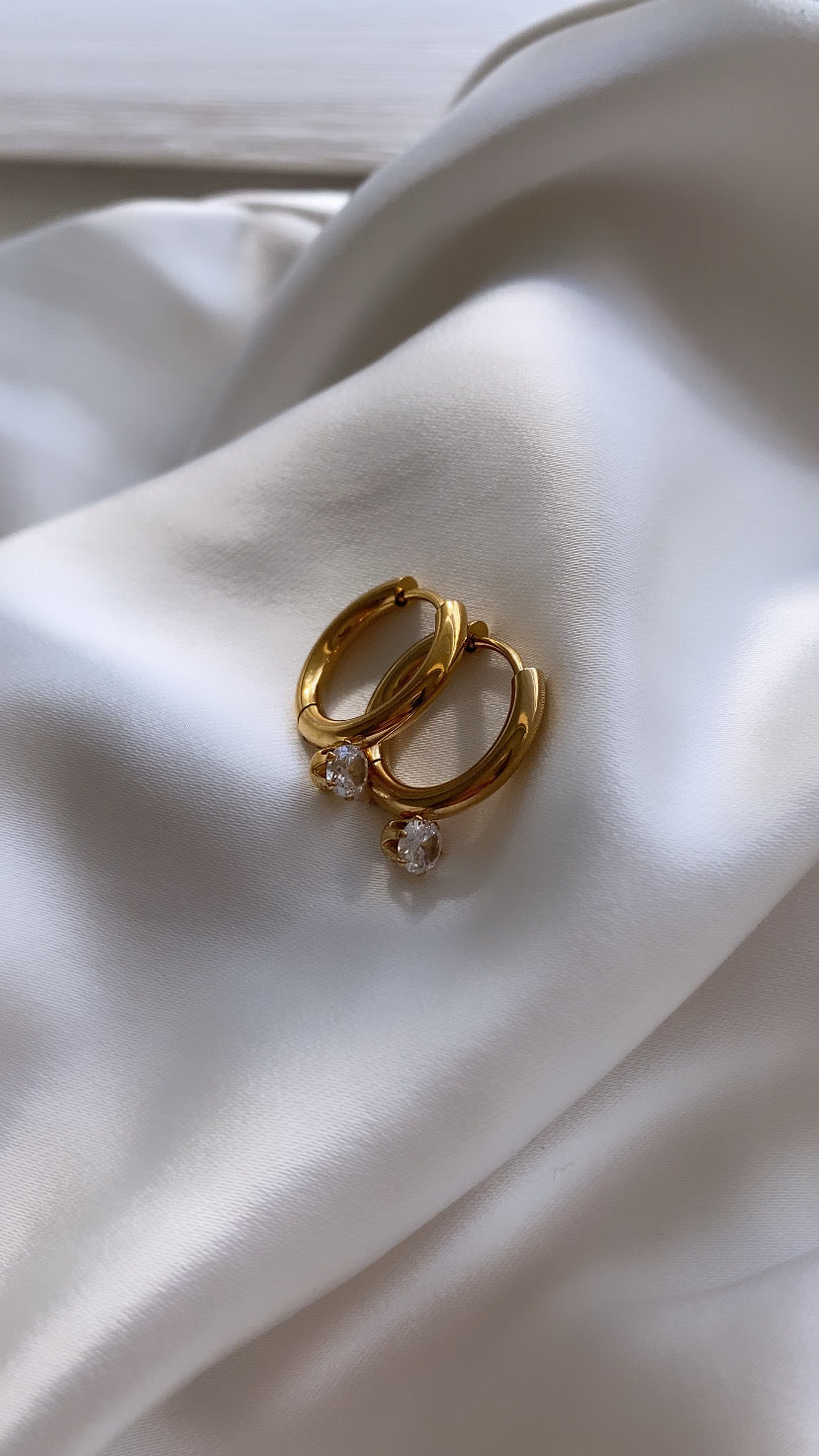 The Zirconia Hoop Earring