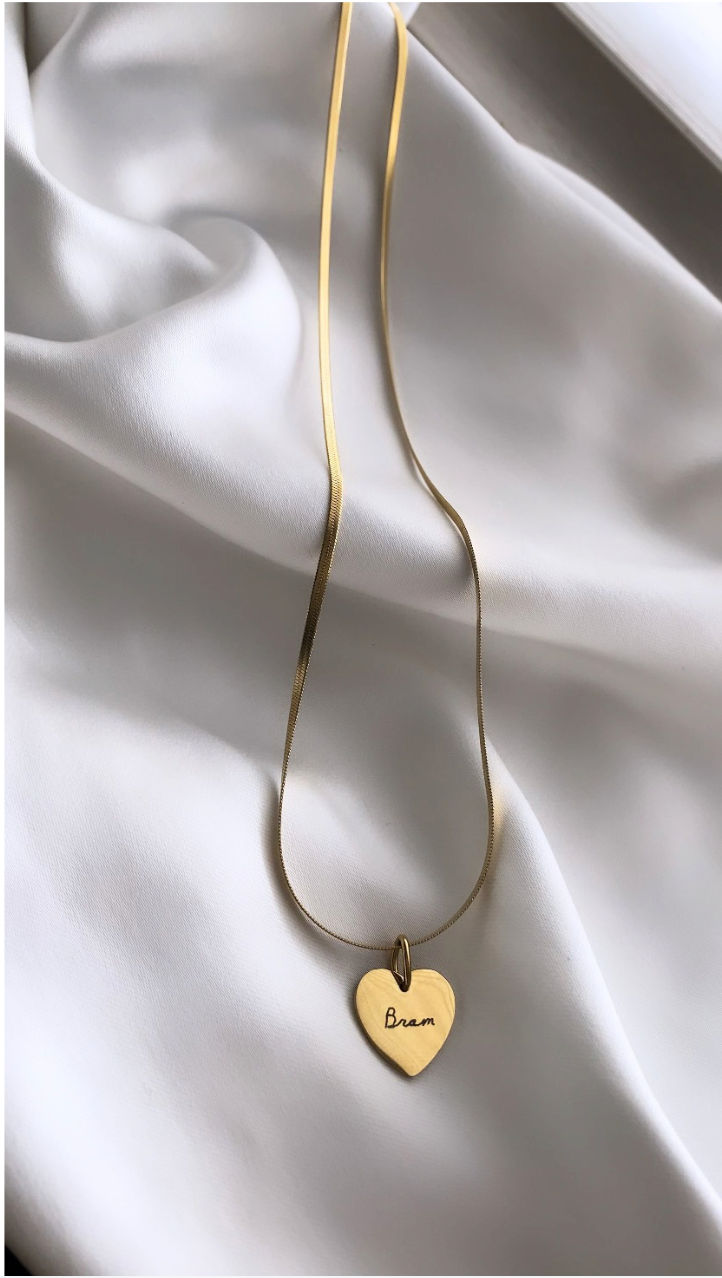 The Handwritten Heart Necklace