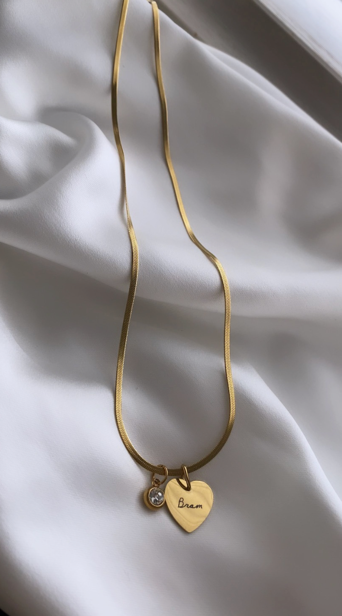 The Handwritten Heart Necklace
